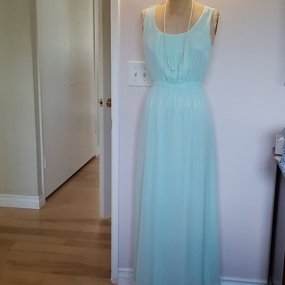 NWOT Forever 21 Aquamarine Sleeveless maxi dress